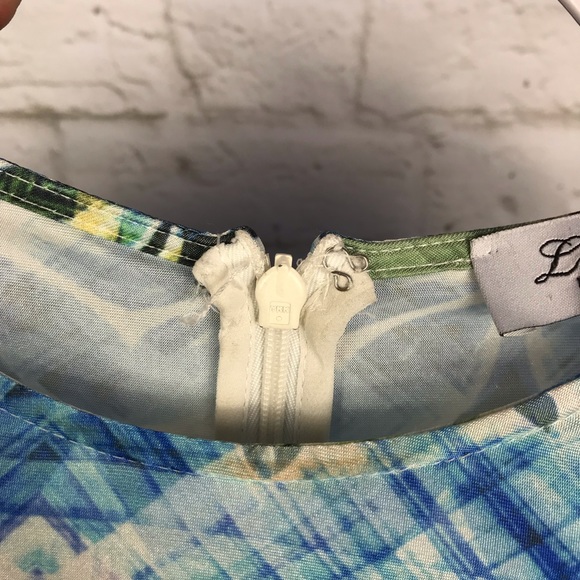 Lumier By Bariano Geo Mesh Panel Cocktail Dress S - Picture 8 of 8